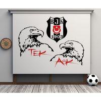 TEK AŞK BEŞİKTAŞ LOGOLU STOR PERDE TARAFTAR STOR PERDE