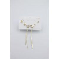 Çoklu Set Küpe - Altın