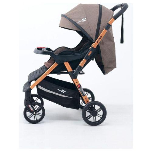 Comfymax 2-Way Çift Yönlü Bebek Arabası – Wood Brown