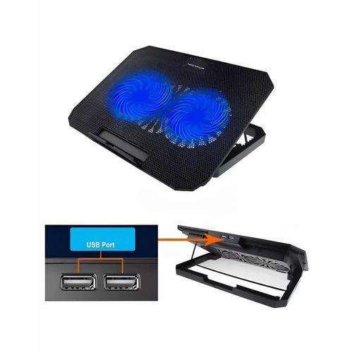 Laptop Soğutucu Stand Çift Fanlı 17 İnç Uyumlu Ayarlanabilir Notebook Altlığı