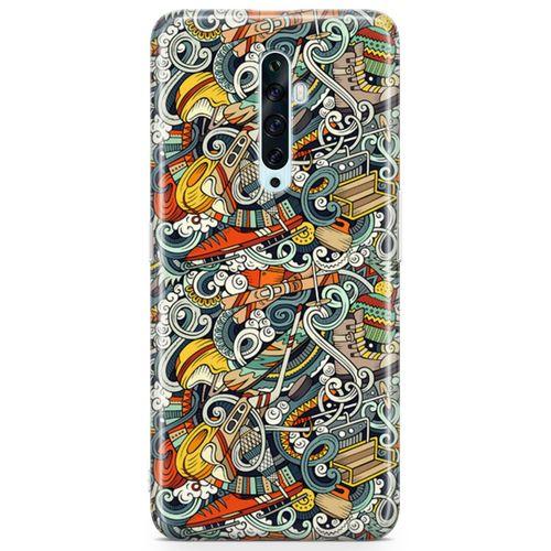 Oppo Reno2 Z 2019 Kılıf Snowboarding Arka Kapak Koruma Desenli Full Koruyucu