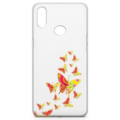 Samsung Galaxy A10s Kılıf Colorful Kelebek Arka Kapak Koruma Desenli Full Koruyucu