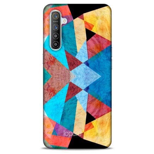 Oppo Realme XT Kılıf Pastel Renkler (25) Antişok Kapak Mavi Sarı