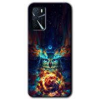 MRCİLETİSİM Oppo A16 Kılıf Baskılı Kapak - Ballı Baykuş + 5D Tam Kaplayan Cam
