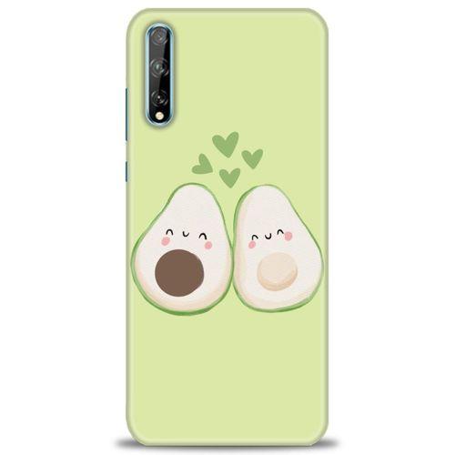 Huawei Y8P Kılıf HD Baskılı Kılıf - Avacado + Tam Ekran Koruyucu