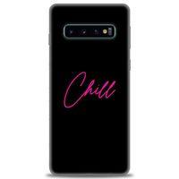 Samsung Galaxy S10 Kılıf HD Baskılı Kılıf - Chill + Tam Ekran Koruyucu