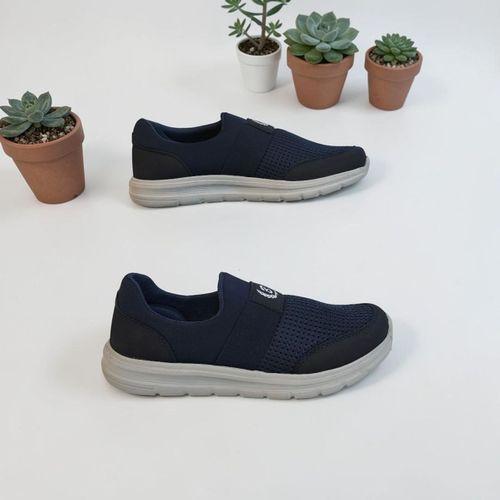 Black Sea 527 Lacivert-Gri Bağacaksız Hafif Fuspetli Ortapedik Spor Ayakkabı