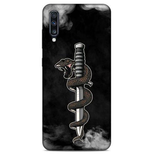 Lopard Samsung Galaxy A70s Uyumlu Kılıf Tattoo's (11) Tam Koruma Yılan Dövmesi