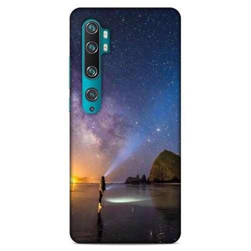 Lopard Xiaomi Mi Note 10 Pro Uyumlu Kılıf Gece'S (21) Koruyucu Kapak Sarı Mavi