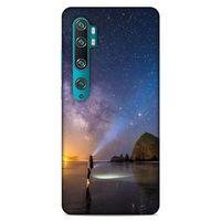 Lopard Xiaomi Mi Note 10 Pro Uyumlu Kılıf Gece'S (21) Koruyucu Kapak Sarı Mavi