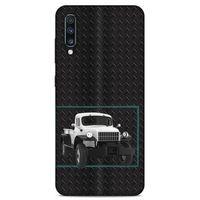 Lopard Samsung Galaxy A70s Uyumlu Kılıf PickUpX (13) Silikon Kap Siyah Beyaz