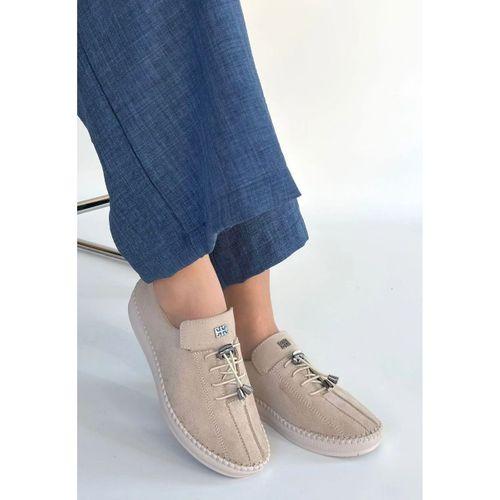 Warte Bej Süet Bağcıklı Spor Ayakkabı