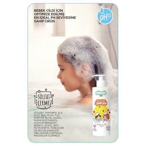 Minoris Kids Organik Saç ve Vücut Şampuanı 400ml