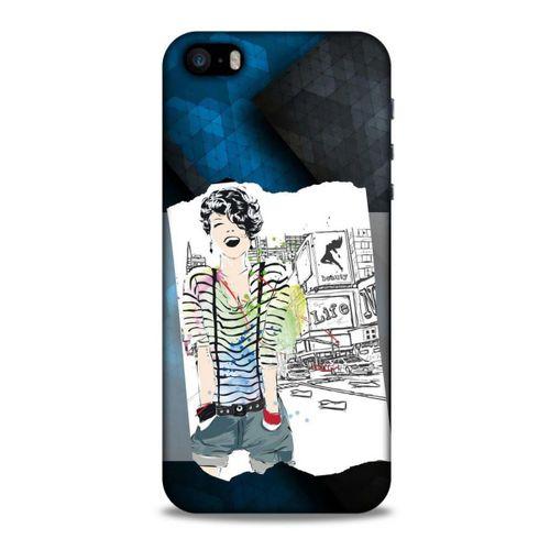 Sokak Modası 75 Apple iPhone SE Kılıf Desenli Silikon