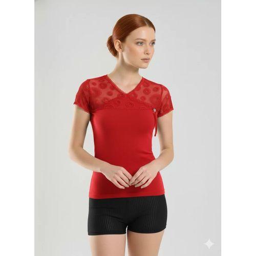 Berrak Kadın Floklu Kravize Atlet Elastane 2174