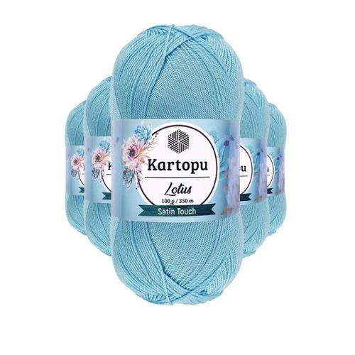 5 Adet Lotus Bikini Büstiyer Bluz Örgü İpi  K537 Bebe Mavi