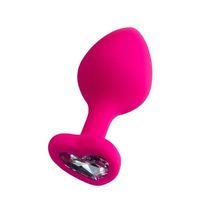 Diamond Heart Anal Plug Pembe 8 cm