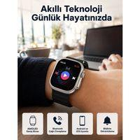 Akıllı Saat Kol Saati Android Ve İos Uyumlu Nabız Ölçer Sesli Asistan