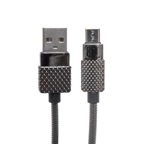 Powermaster Metal Yaylı 3 Amper Micro USB Şarj ve Data Kablosu