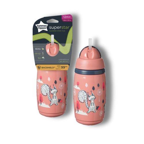 tommee tippee Isı Yalıtımlı Pipetli Bardak 260 Ml - Pembe