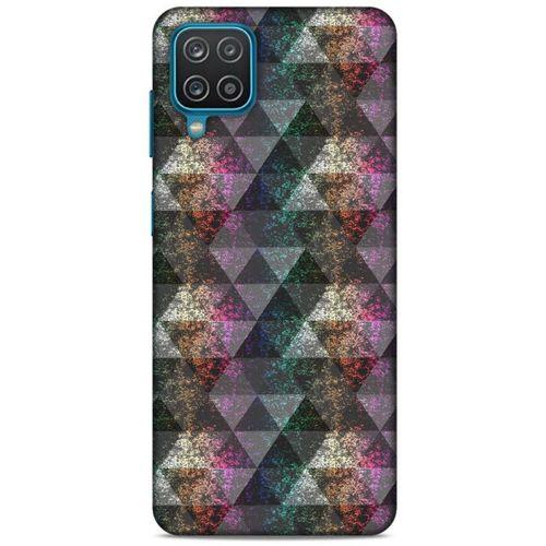 Lopard Samsung Galaxy A12 Uyumlu Kılıf Geometrix (25) Antişok Kapak