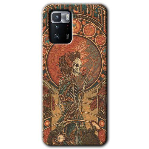 Poco x3 GT Kılıf Baskılı Kapak - İskelet Aşk + 5D Tam Kaplayan Cam