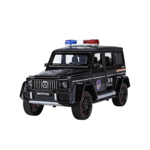 Eğitici Oyuncak XHD-B2433 -Vardem  Çek Bırak Işıklı ve Sesli G Polis Metal Jeep 1:24