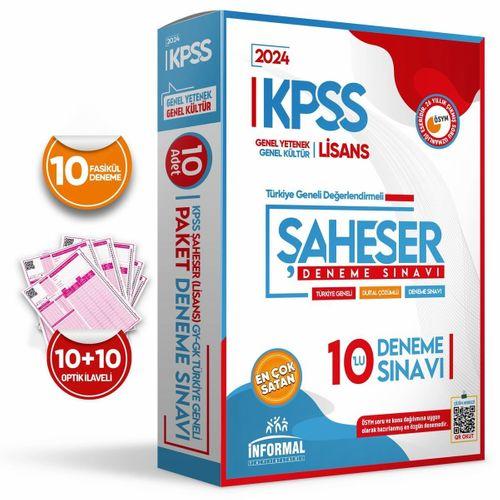 2024 KPSS GYGK ŞAHESER Türkiye Geneli Kurumsal 10lu Dijital Çözümlü Paket Deneme