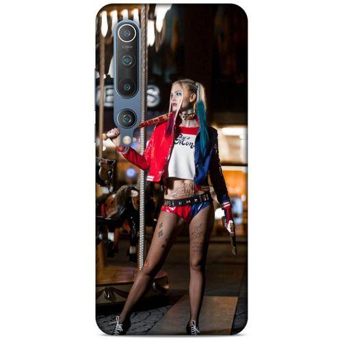 Xiaomi Mi 10 Uyumlu Kılıf Harley Quinn (24) Darbe Emici Kılıf Kiraz kırmızısı