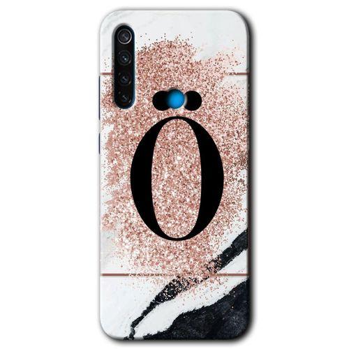 Xiaomi Redmi Note 8 Kılıf HD Desen Baskılı Arka Kapak - Pembe Mermer Desenli P Harfi