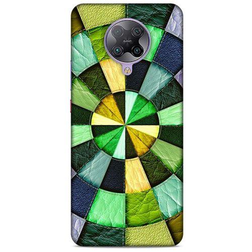 Xiaomi Poco F2 Pro Kılıf Patchwork (36) Glitter Kılıf Yeşil Tonları
