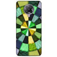 Xiaomi Poco F2 Pro Kılıf Patchwork (36) Glitter Kılıf Yeşil Tonları