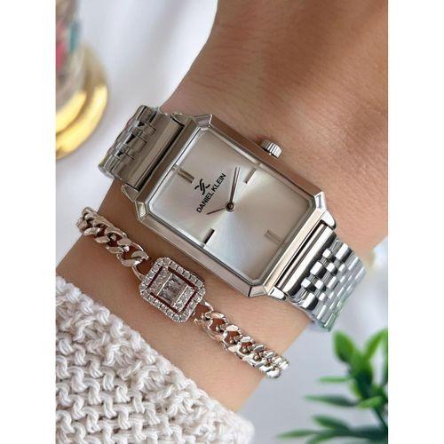 Daniel Klein Çelik Kordon 30 Metre Suya Dayanıklı Özel Tasarım Kadın Kol Saat+Bileklik VS.BLKT.0721