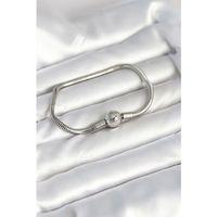 Gümüş Renk Pirinç Charm Bileklik