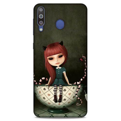 Lopard Samsung Galaxy M30 Uyumlu Kılıf Manipülasyon ☻ (41) Tank Kılıf Baskılı