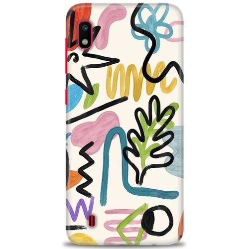 Samsung Galaxy A10 Kılıf HD Baskılı Kılıf - Çizimler + Tam Ekran Koruyucu