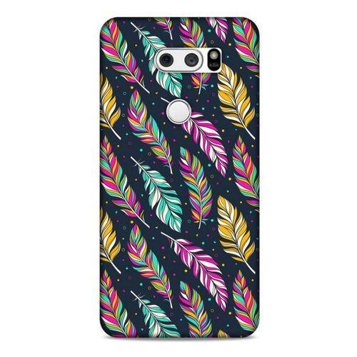 LG K40S Kılıf Desenli Özel Seri Tüyler (47) Crystal Flex Kılıf