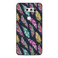 LG K40S Kılıf Desenli Özel Seri Tüyler (47) Crystal Flex Kılıf