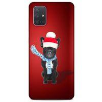 Samsung Galaxy A71 Kılıf Köpek Kıyafetleri (23) Ultra Koruma Kılıfı French Bulldog Bere