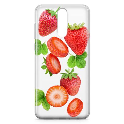 Huawei Mate 10 Lite Kılıf Çilek Reçeli Arka Kapak Koruma Desenli Full Koruyucu