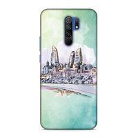 Xiaomi Redmi 9 Uyumlu Kılıf Azarbaijan (2) Kabı Baki Silüet
