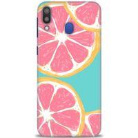 Samsung Galaxy M20 Kılıf HD Baskılı Kılıf - Pembe Limon + Tam Ekran Koruyucu