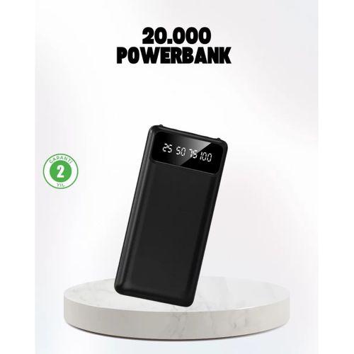 Çoklu Güvenlik Korumalı 20.000 Mah Powerbank Fener Özellikli
