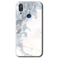 Potkal Hediye Fabrikası Vestel E5 Kılıf HD Desen Baskılı Arka Kapak - White Marble