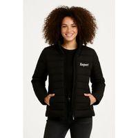 Mikro Su İtici Kapitone Baskılı Astarlı Fermuarlı Bomber Mont - Siyah