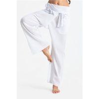 Kadın Şile Bezi Thai Balıkçı Yazlık Pantolon Beyaz Byz