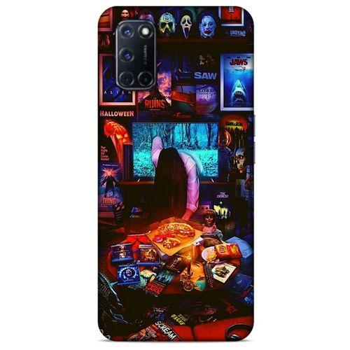 Retro (30) Desen Silicone Case Renkli Oppo A72 Kılıf