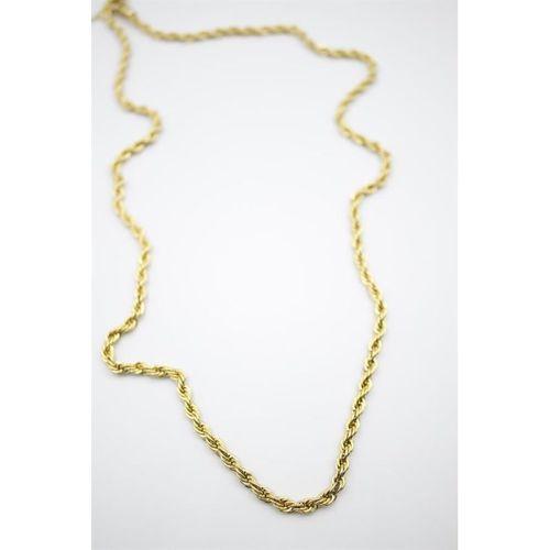 Burgu Zincir Kolye 60cm-4mm - Altın
