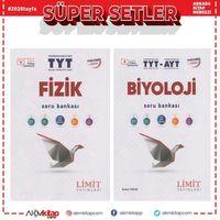 Limit Yayınları TYT Fizik ve TYT AYT Biyoloji Soru Bankası 2 Kitap Set