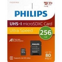 Philips FM25MP45B/00 256GB Class10 UHS-I U1 TF Adaptörlü Micro SDXC Hafıza Kartı